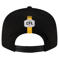 Men's New Era Black Hamilton Tiger-Cats Sideline 9FIFTY Snapback Hat