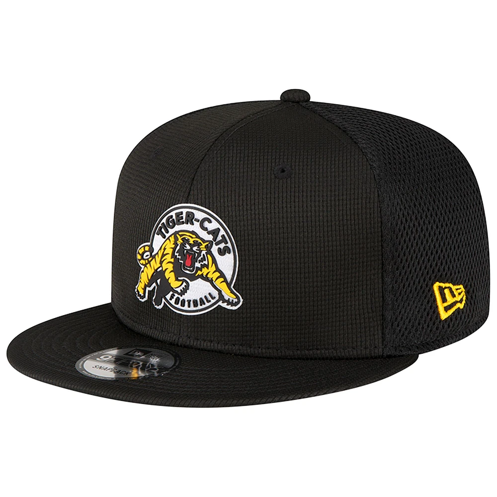 Men's New Era  Black Hamilton Tiger-Cats Sideline 9FIFTY Snapback Hat