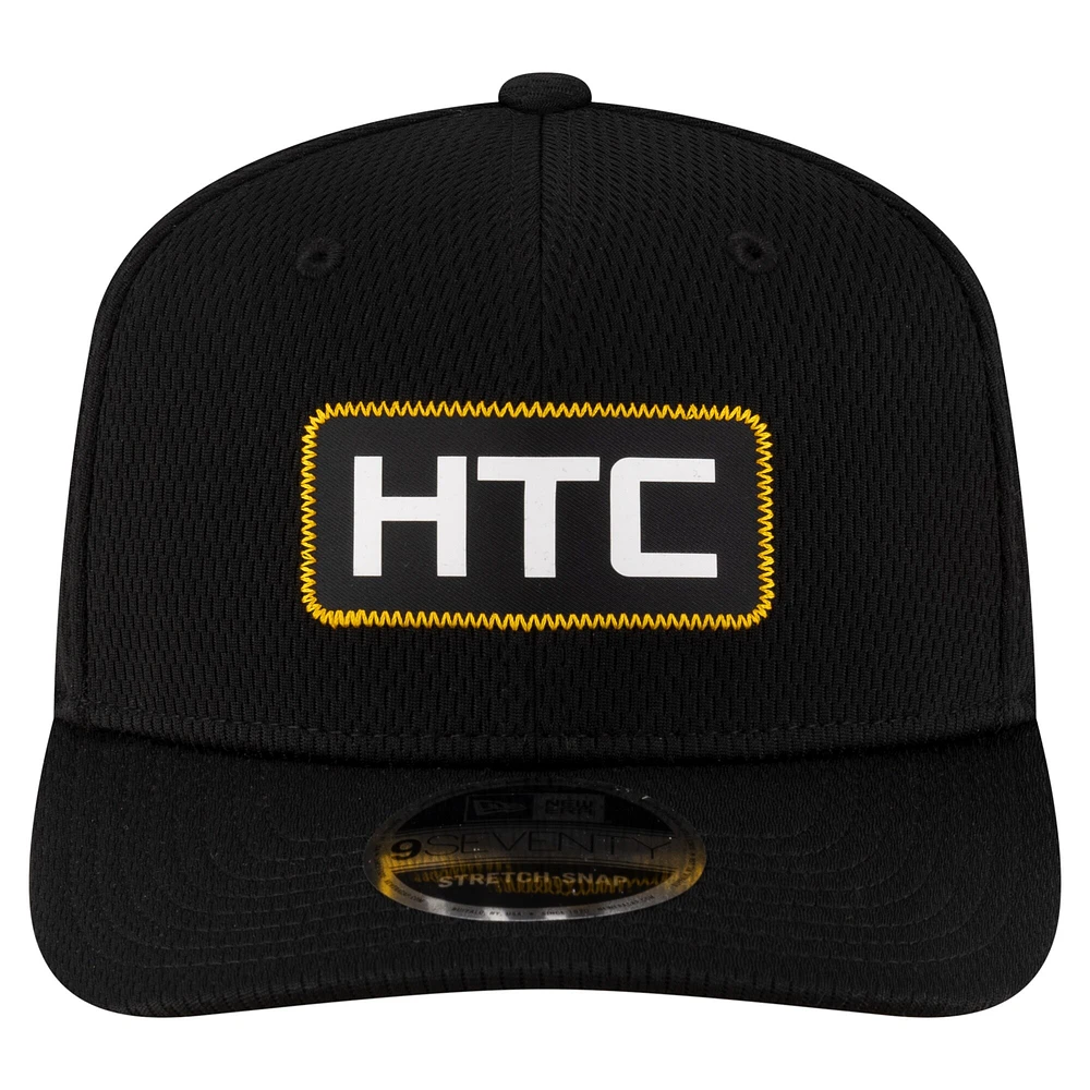 Casquette extensible noire Hamilton Tiger-Cats Sideline 9SEVENTY pour homme de New Era
