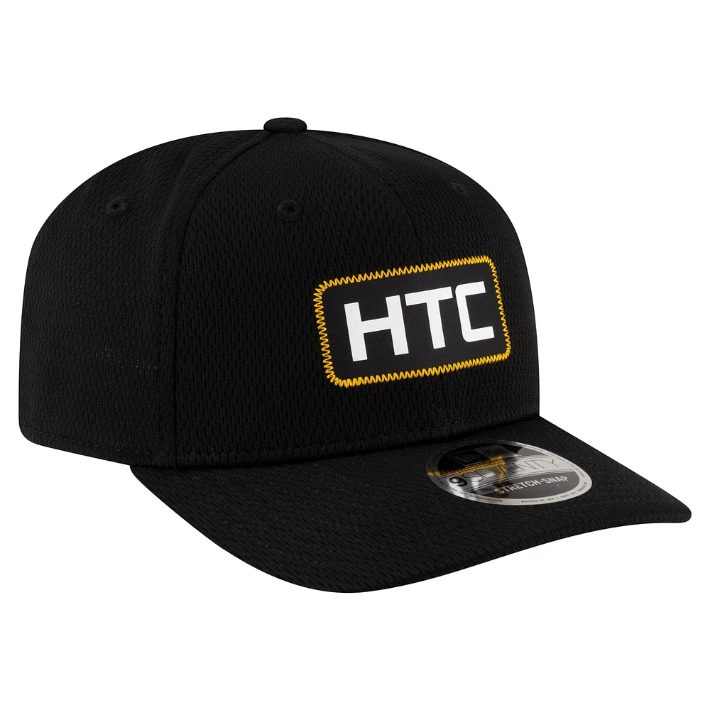 Casquette extensible noire Hamilton Tiger-Cats Sideline 9SEVENTY pour homme de New Era