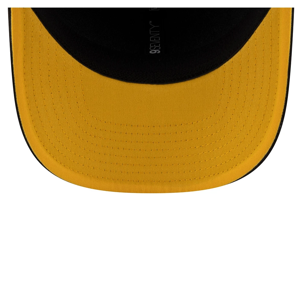 Casquette extensible noire Hamilton Tiger-Cats Sideline 9SEVENTY pour homme de New Era