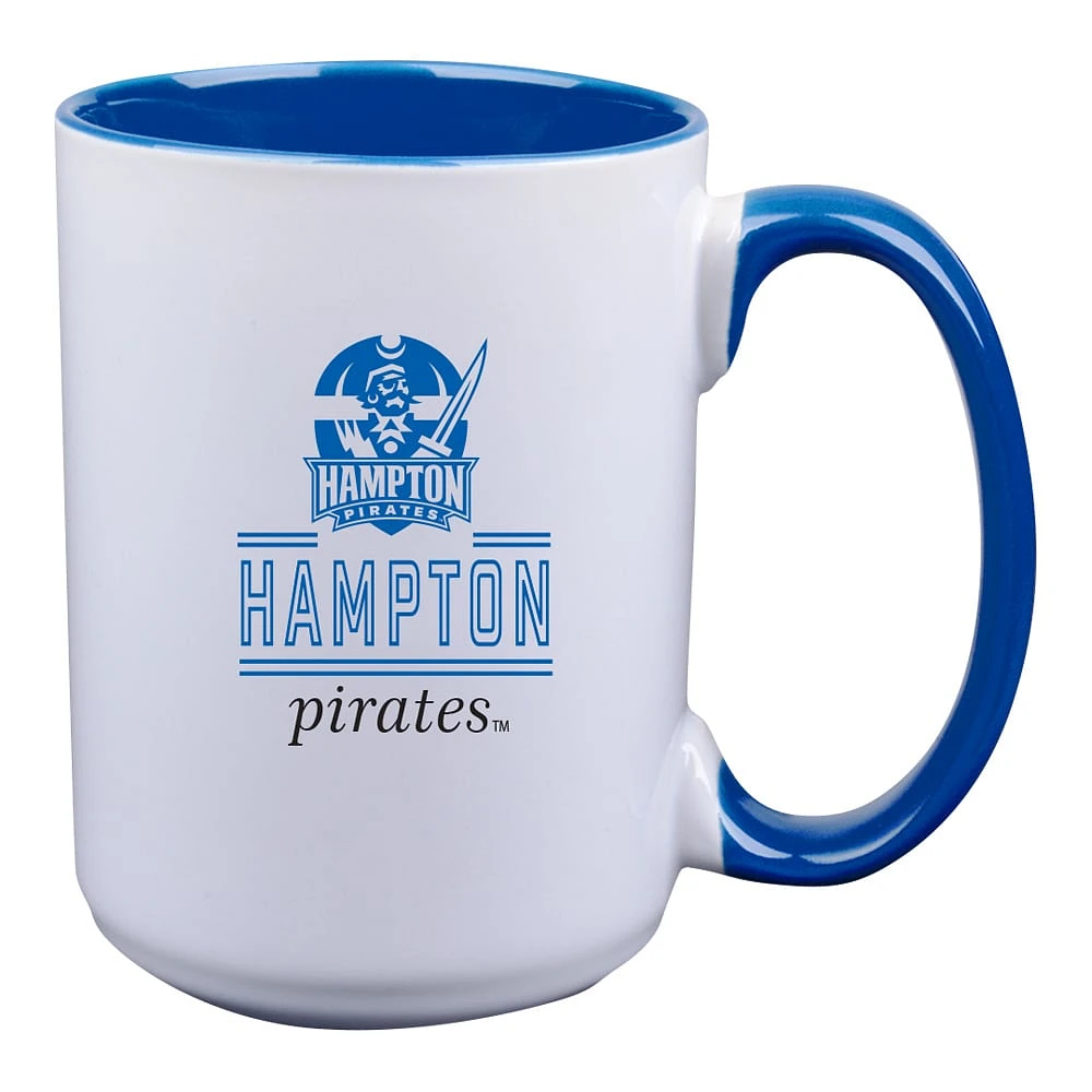 Pirates de Hampton 15oz. Tasse en céramique de couleur intérieure Classic Crew