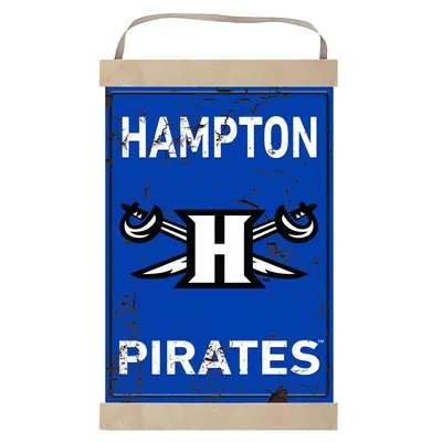 Hampton Pirates Faux Rust Banner Sign