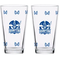 Hampton Pirates Lot de deux Knockout 16 oz. Ensemble de verres à pinte