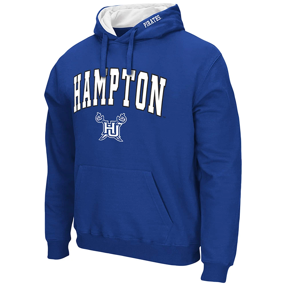 Men's Colosseum Royal Hampton Pirates Arch & Logo 3.0 Pullover Hoodie