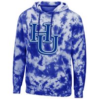 Men's Colosseum Royal Hampton Pirates Tie-Dye Pullover Hoodie