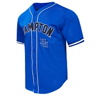 Men's Pro Standard Royal Hampton Pirates Homecoming Mesh Button-Down Shirt