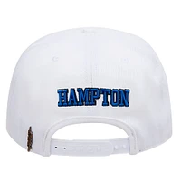 Men's Pro Standard White Hampton Pirates Wordmark Wool Snapback Hat