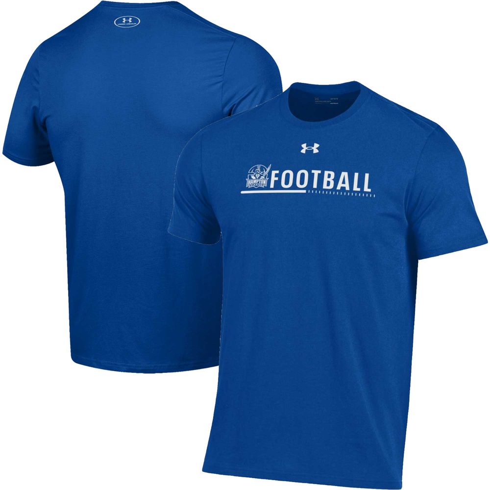 Men's Under Armour Royal Hampton Pirates 2022 Sideline Football Performance Cotton T-Shirt