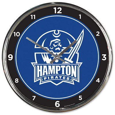 Horloge murale chromée WinCraft Hampton Pirates Team