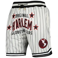 Men's Rings & Crwns White Harlem Globetrotters Triple Double Swingman Shorts