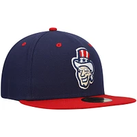 Casquette ajustée 59FIFTY Team Alternate des Sénateurs de Harrisburg pour homme New Era bleu marine