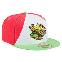 Men's New Era White/Light Green Harrisburg Senators Copa de la Diversión 59FIFTY Fitted Hat