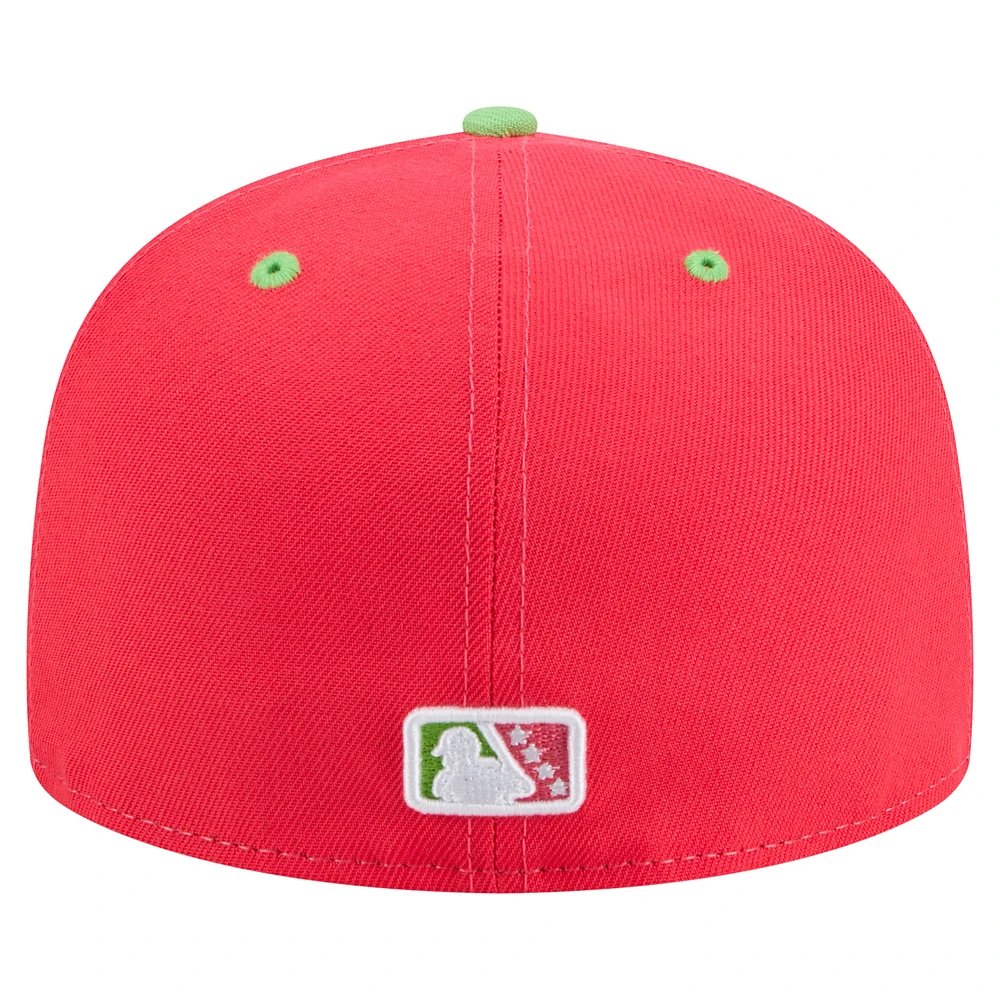 Men's New Era White/Light Green Harrisburg Senators Copa de la Diversión 59FIFTY Fitted Hat