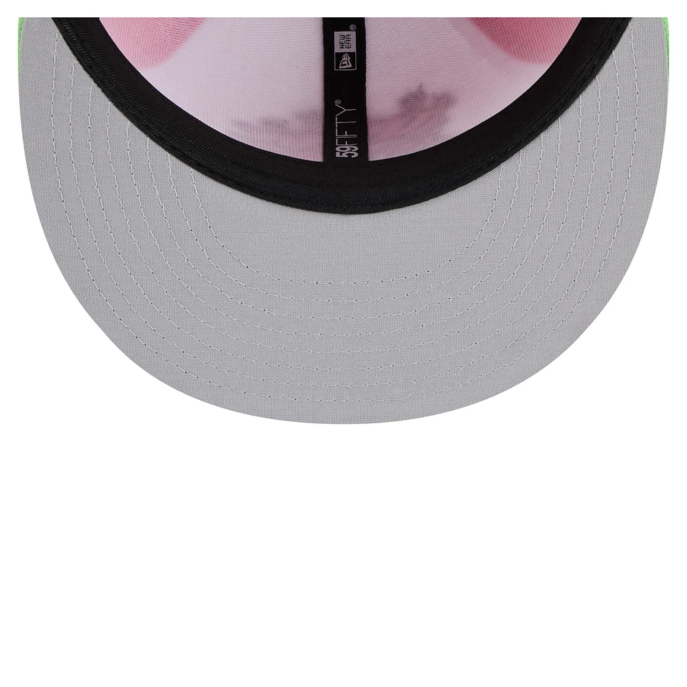 Men's New Era White/Light Green Harrisburg Senators Copa de la Diversión 59FIFTY Fitted Hat