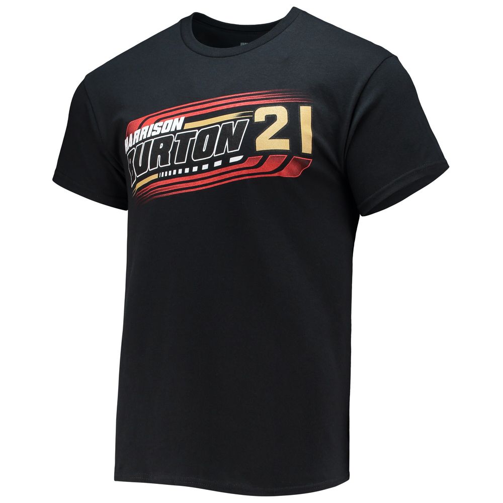 Men's Checkered Flag Black Harrison Burton Hi-Octane T-Shirt