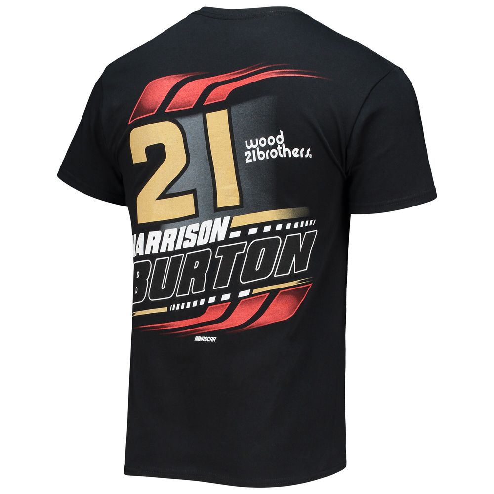 Men's Checkered Flag Black Harrison Burton Hi-Octane T-Shirt