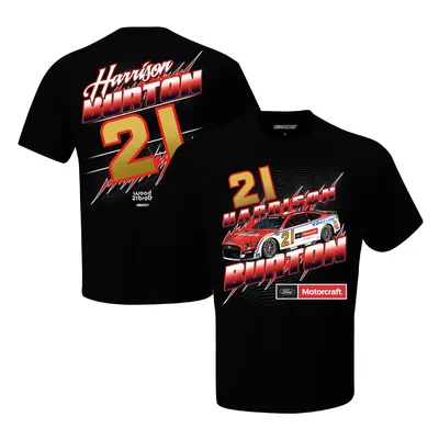 Harrison Burton Checkered Flag Motorcraft Groove T-Shirt - Black