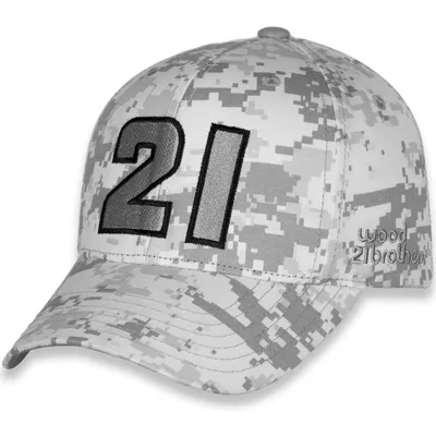 Harrison Burton Checkered Flag Digital Snapback Adjustable Hat - Camo