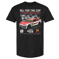 T-shirt Motorcraft noir à damier pour homme Harrison Burton 2024 NASCAR Cup Series Playoffs