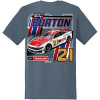 Men's  Heather Gray Harrison Burton Motorcraft Car T-Shirt