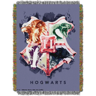 Harry Potter The Northwest Group Hogwarts Houses 46'' x 60'' Woven Tapestry Throw Blanket
