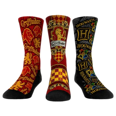 Gryffindor Harry Potter Rock Em Socks Unisex Three-Pack Crew Set