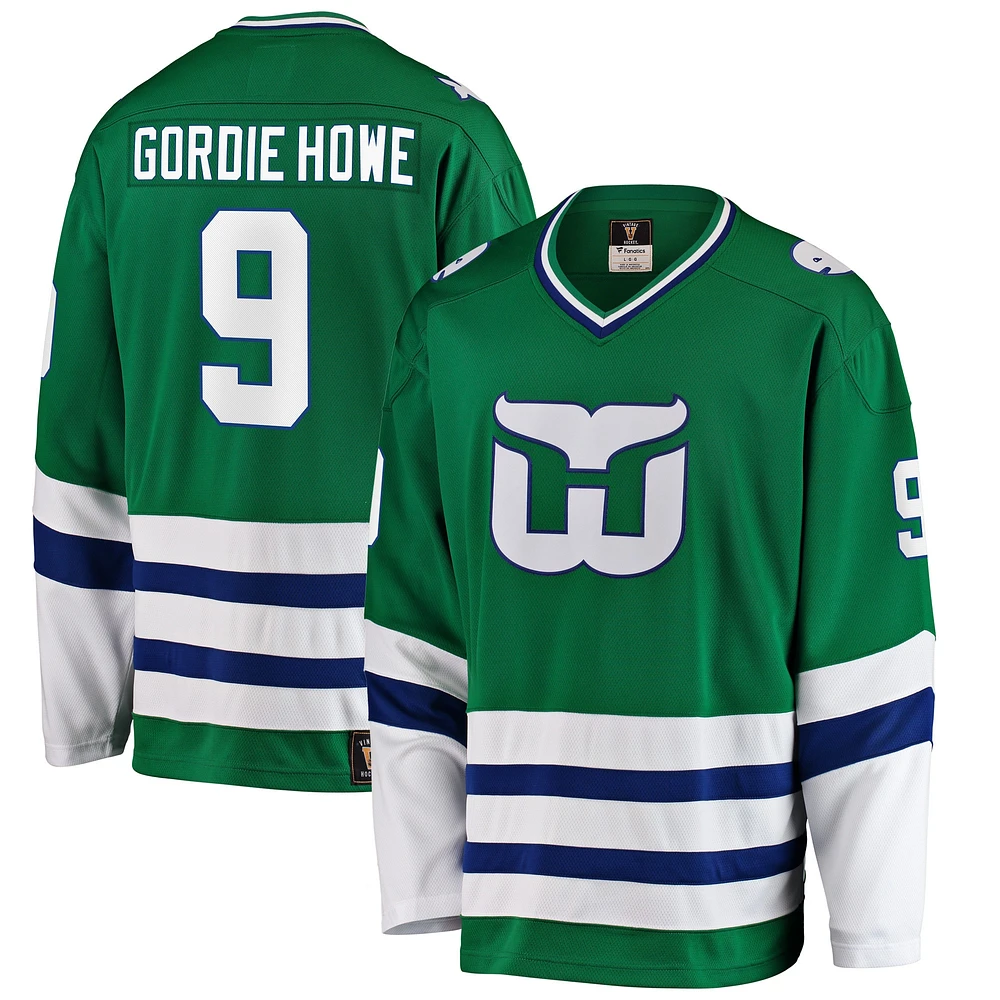 Men's Fanatics Gordie Howe Green Hartford Whalers Premier Breakaway Retired - Player Jersey