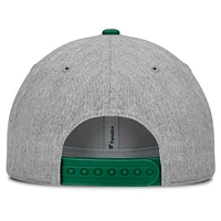 Men's Fanatics Gray/Green Hartford Whalers Rebound Adjustable Hat