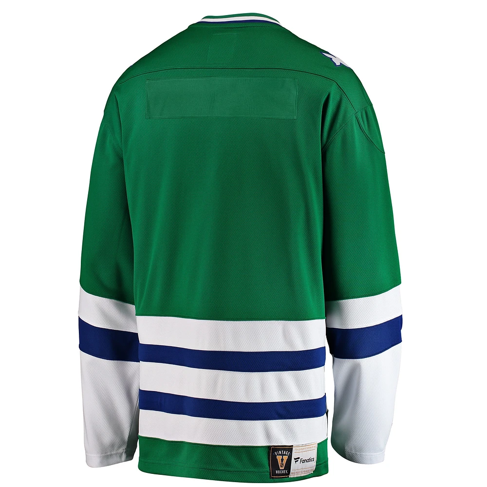 Men's Fanatics Green Hartford Whalers Premier Breakaway Heritage - Blank Jersey