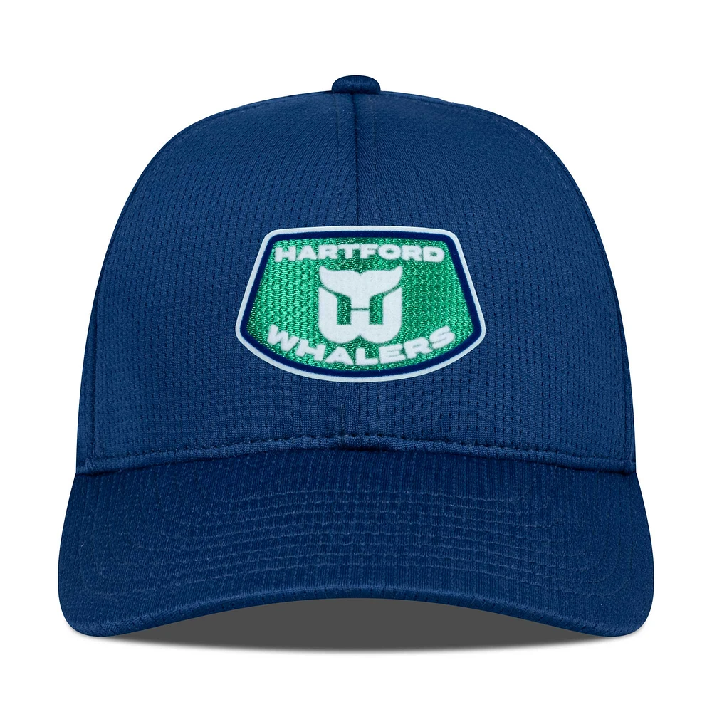 Casquette ajustable Skylight Zephyr bleu marine pour homme de Levelwear Hartford Whalers
