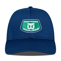 Casquette ajustable Skylight Zephyr bleu marine pour homme de Levelwear Hartford Whalers