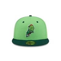 Men's New Era  Green Hartford Yard Goats Theme Nights 59FIFTY Fitted Hat