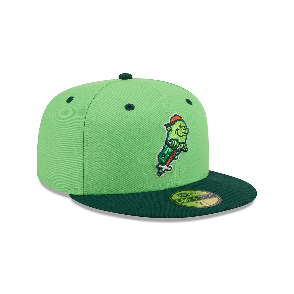 Men's New Era  Green Hartford Yard Goats Theme Nights 59FIFTY Fitted Hat