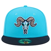 Casquette ajustée New Era Hartford Yard Goats Copa de la Diversión 59FIFTY bleu clair/marine pour hommes