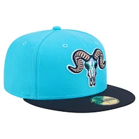 Casquette ajustée New Era Hartford Yard Goats Copa de la Diversión 59FIFTY bleu clair/marine pour hommes