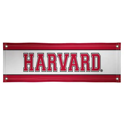Harvard Crimson 2' x 6' Stripes Vinyl Banner