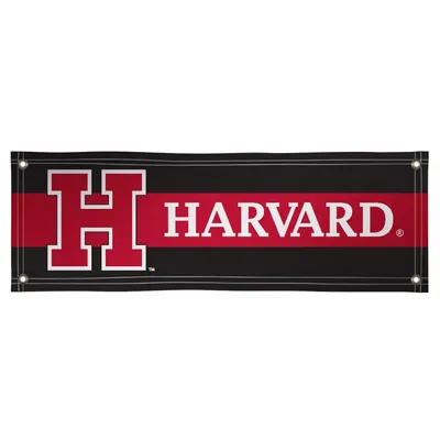 Harvard Crimson 2' x 6' Stripes Wordmark Vinyl Banner