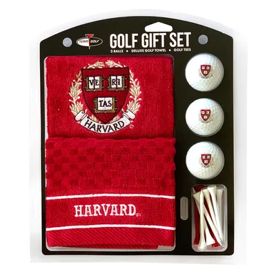 Harvard Crimson Embroidered Golf Gift Set