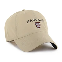 Men's '47 Khaki Harvard Crimson Clean Up brrr° Adjustable Hat
