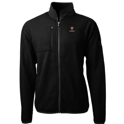 Harvard Crimson Cutter & Buck Team Logo Cascade Eco Sherpa Fleece Full-Zip Jacket - Black