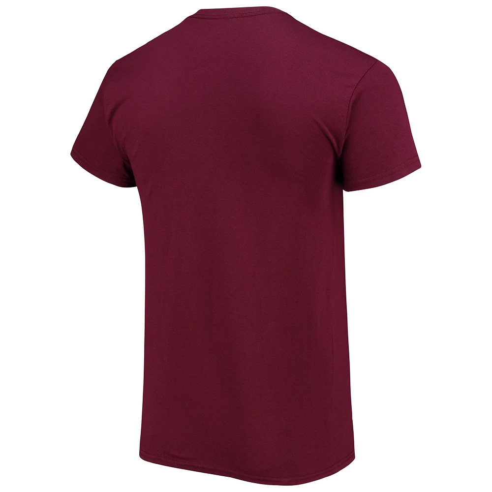 T-shirt Fanatics Crimson Harvard Basic Arch Team pour hommes