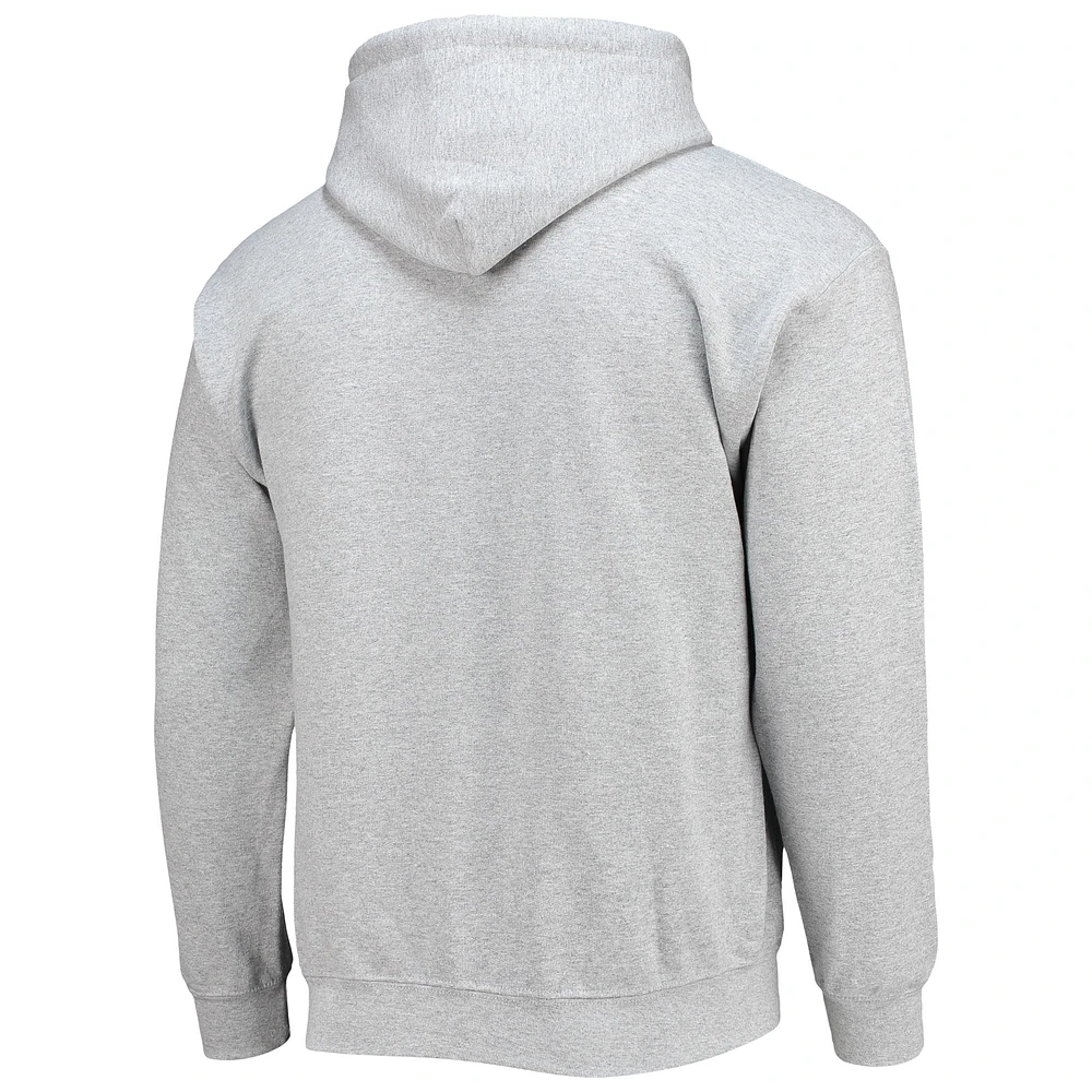 Men's Fanatics Gray Harvard Crimson Basic Arch Pullover Hoodie