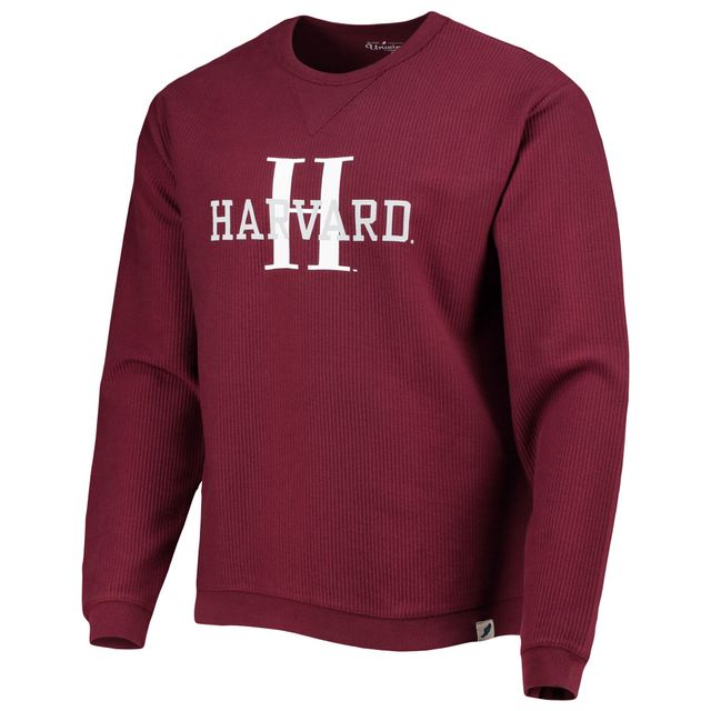 Hommes League Collegiate Wear Crimson Harvard Timber Pullover Sweatshirt