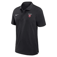 Men's Nike Black Harvard Crimson 2024 Sideline Coaches Performance Polo