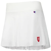 Jupe-short blanche Harvard Crimson Tailgate Soft Touch pour femmes