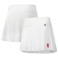 Jupe-short blanche Harvard Crimson Tailgate Soft Touch pour femmes