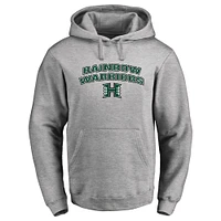 Men's Ash Hawaii Warriors Proud Mascot Pullover Hoodie