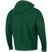 Men's Champion Green Hawaii Warriors Team Arch Reverse Weave Pullover Hoodie