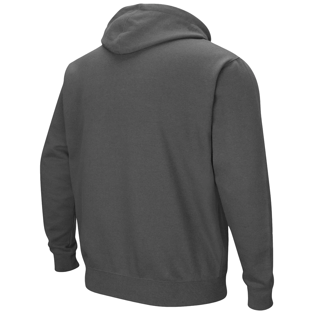 Sweat à capuche Colosseum Hawaii Warriors Arch and Logo gris anthracite pour homme